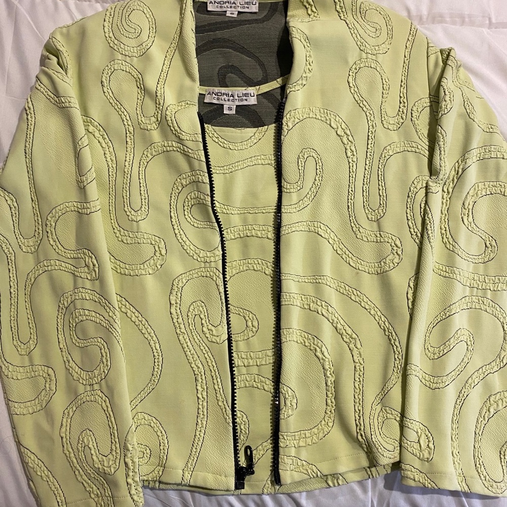 Andria Lieu 2 piece tank and matching zip jacket
